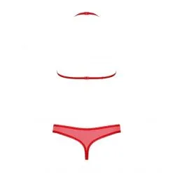 Obsessive Ensemble 2 Pièces 870-SET -Fetish bdsm boutique 870 set 3 ensemble 2 pcs rouge 4