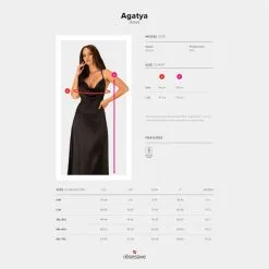Obsessive Robe Agatya -Fetish bdsm boutique agatya robe noir 7