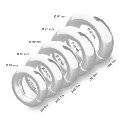 Shots Toys Anneau Ball Stretchers Métallique & Magnétique Round Ball -Fetish bdsm boutique anneau cockring metallique magnetique round ball 33 mm 05