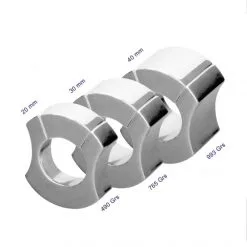 Shots Toys Anneau Ball Stretchers Métallique & Magnétique Triad -Fetish bdsm boutique anneau cockring metallique magnetique triad 20 mm 05