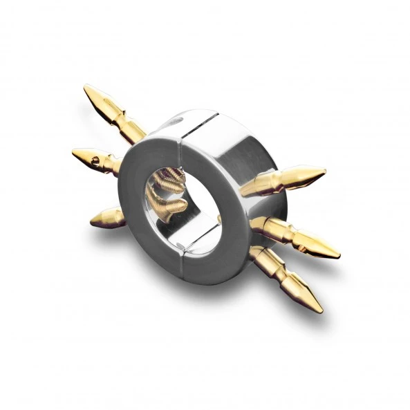 Shots Toys Anneau Cockring Métallique Ball With Spikes 3 Shots Toys Anneau Cockring Métallique Ball With Spikes