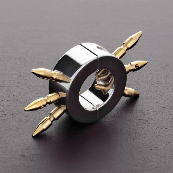 Shots Toys Anneau Cockring Métallique Ball With Spikes 6 Shots Toys Anneau Cockring Métallique Ball With Spikes – Image 4