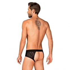 Obsessive Slip Ouvert Azmeron -Fetish bdsm boutique azmeron jockstrap noir 4