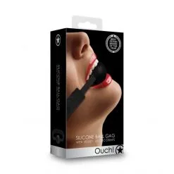 Ouch! Bâillon Boule Ajustable Velvet -Fetish bdsm boutique baillon boule ajustable vv 06