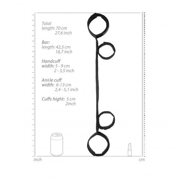 Ouch! Barre D'Écartement Avec Menottes 8 Ouch! Barre D'Écartement Avec Menottes – Image 6