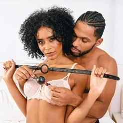 Sportsheets Bâillon-Boule Ou Anneau Interchangeable Gag Saffron -Fetish bdsm boutique billon boule ou anneau interchangeable saffron 04