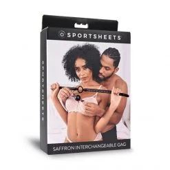 Sportsheets Bâillon-Boule Ou Anneau Interchangeable Gag Saffron -Fetish bdsm boutique billon boule ou anneau interchangeable saffron 05