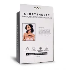 Sportsheets Bâillon-Boule Ou Anneau Interchangeable Gag Saffron -Fetish bdsm boutique billon boule ou anneau interchangeable saffron 06