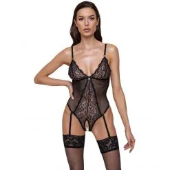 Cottelli Collection Body Ouvert Transparence Et Dentelle -Fetish bdsm boutique body ouvert transparence dentelle cottelli lingerie 03