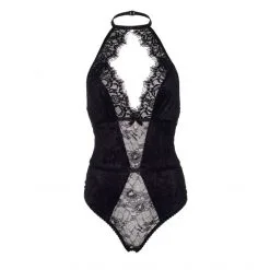 LEG AVENUE Body Velours Et Dentelle -Fetish bdsm boutique body velours et dentelle leg avenue noir3