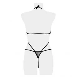 Grey Velvet Body Harnais 3 Pièces -Fetish bdsm boutique body harnais 3 pieces 7