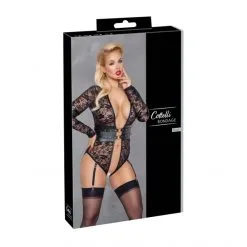Cottelli Bondage Body Ouvert Grande Taille Dentelle Et Menottes -Fetish bdsm boutique body ouvert grande taille cottelli bondage 05