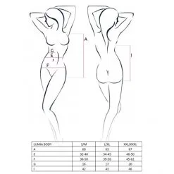 Passion Body à Jarretelles Lumia -Fetish bdsm boutique body porte jarretelles passion tailles