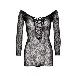 LEG AVENUE Body Sans Couture En Dentelle -Fetish bdsm boutique body seamless lace romper noir 3