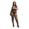 LE DÉSIR Bodystocking Lace And Fishnet Queen Size -Fetish bdsm boutique bodystocking lace and fishnet le desir 01