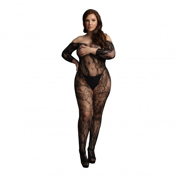 LE DÉSIR Bodystocking Lace Sleeved Queen Size 3 LE DÉSIR Bodystocking Lace Sleeved Queen Size