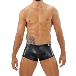 TOF Paris Boxer Fetish Full-Zip -Fetish bdsm boutique boxer fetish fullzip noir 03