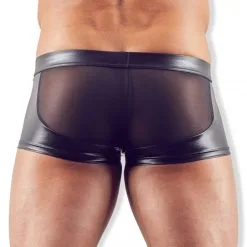 Svenjoyment Boxer Simili Cuir Brillant Fermeture Eclair -Fetish bdsm boutique boxer simili cuir brillant fermetureeclair noir 06