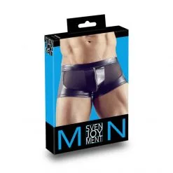 Svenjoyment Boxer Simili Cuir Brillant Fermeture Eclair -Fetish bdsm boutique boxer simili cuir brillant fermetureeclair noir 09
