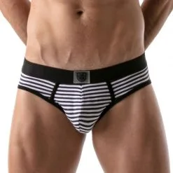 TOF Paris Brief Stripes Push-Up Bottomless