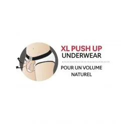 TOF Paris Brief Stripes Push-Up Bottomless -Fetish bdsm boutique briefs stripes pushup bottomless noir 07