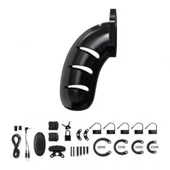 MAN CAGE Cage à Pénis Chastity Avec Electro-Stimulation -Fetish bdsm boutique cage a penis chastity avec electro stimulation 03