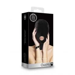 Ouch! Cagoule Ouverture Bouche Velvet -Fetish bdsm boutique cagoule ouverture bouche vv 06