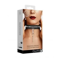 Ouch! Collier Avec Laisse Diamonds -Fetish bdsm boutique collier laisse diamonds ouch 06