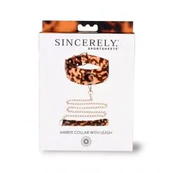 Sportsheets Collier Laisse Ajustable Amber -Fetish bdsm boutique collier laisse ajustable amber 04