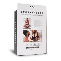 Sportsheets Collier Menottes Neck Et Wrist Restraint Saffron -Fetish bdsm boutique collier menottes neck et wrist restraint saffron 07
