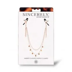 Sportsheets Pinces à Seins Collier Amber -Fetish bdsm boutique collier pinces a seins amber 04