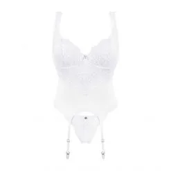 Obsessive Corset Amor Blanco -Fetish bdsm boutique corset et string blanc amor blanco 5
