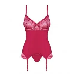 Obsessive Guêpière Rosalyne -Fetish bdsm boutique corset rosalyne cerise obsessive 03