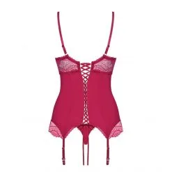 Obsessive Guêpière Rosalyne -Fetish bdsm boutique corset rosalyne cerise obsessive 04