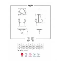 Obsessive Corset 838-COR -Fetish bdsm boutique corset 838 cor rouge 5