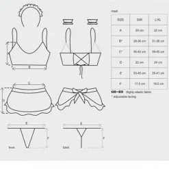 Obsessive Costume De Soubrette Maid -Fetish bdsm boutique costume soubrette maid obsessive tailles