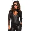LEG AVENUE Costume Wicked Kitty -Fetish bdsm boutique costume sm chatte catwoman kitty noir cuir leg avenue