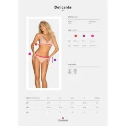 Obsessive Delicanta Ensemble 2 Pièces -Fetish bdsm boutique delicanta set rose 05