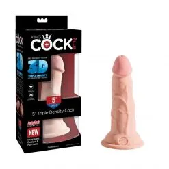 King Cock Dong Ventouse Triple Densité 13 Cm