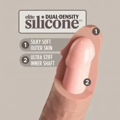 King Cock Dong Double Densité 18 Cm Elite -Fetish bdsm boutique dong double densite 18 cm elite chair 04