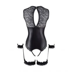 Cottelli Bondage Ensemble 2 Pièces Body Et Jarretières -Fetish bdsm boutique ensemble 2 pieces body et jarretieres 04
