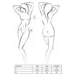 Passion Ensemble 3 Pièces Capri -Fetish bdsm boutique ensemble de lingerie capri passion 03