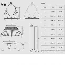 Obsessive Ensemble D'Écolière Schooly -Fetish bdsm boutique ensemble ecoliere obsessive schooly tailles