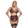Cottelli Bondage Ensemble Lingerie Grande Taille En Rouge Et Noir -Fetish bdsm boutique ensemble lingerie grande taille rouge et noir cottelli bondage 01
