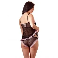 Cottelli Collection Ensemble Lingerie Haut Et Culotte Cœurs -Fetish bdsm boutique ensemble lingerie haut et culotte coeurs cotelli lingerie 02