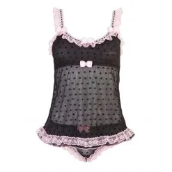 Cottelli Collection Ensemble Lingerie Haut Et Culotte Cœurs -Fetish bdsm boutique ensemble lingerie haut et culotte coeurs cotelli lingerie 03