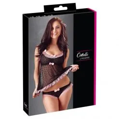 Cottelli Collection Ensemble Lingerie Haut Et Culotte Cœurs -Fetish bdsm boutique ensemble lingerie haut et culotte coeurs cotelli lingerie 05