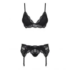 Obsessive Ensemble 3 Pièces 810-SEG -Fetish bdsm boutique ensemble lingerie obsessive 810 seg noir 3