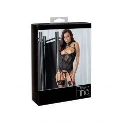 Abierta Fina Ensemble Ouvert Basque Et String -Fetish bdsm boutique ensemble lingerie ouvert basque et string abierta fina 06