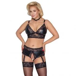Cottelli Collection Ensemble Lingerie Ouverte Grande Taille Mat 12 Cottelli Collection Ensemble Lingerie Ouverte Grande Taille Mat -Fetish bdsm boutique ensemble lingerie ouverte grande taille cottelli curves 04